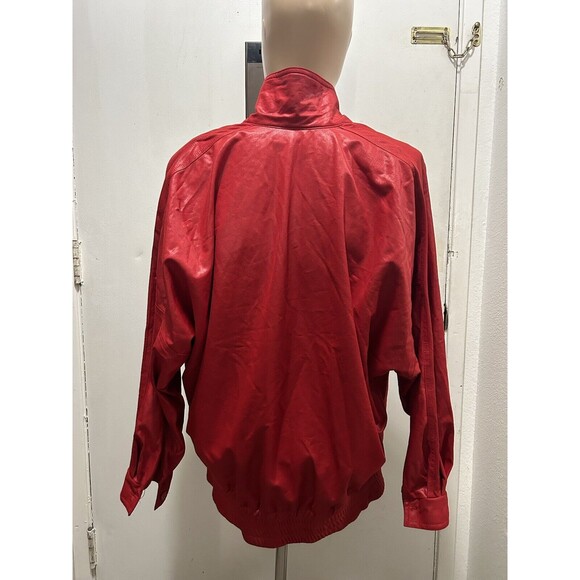 Vtg 80’s Red Lipstick Full Zip Jacket Coat Retro Pierre Lamonte Women's Sz 6 - Picture 3 of 6